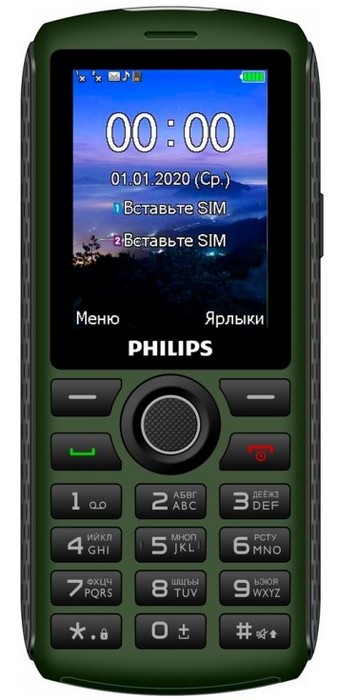 Купить кнопочный телефон с хорошей батареей: Philips Xenium E218