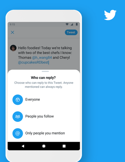 Новая функция Twittter: как настроить возможность комментирования твитов